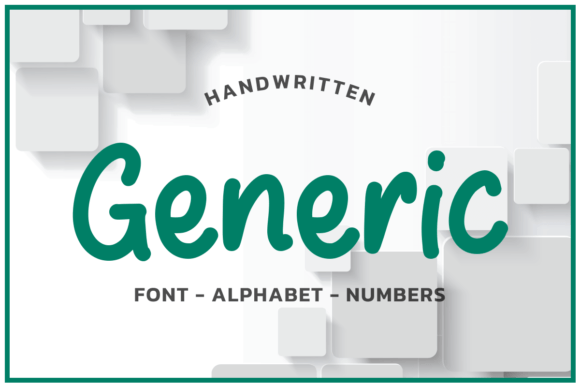 Download Generic Viridian Font Aplhabet - Premium Bundle