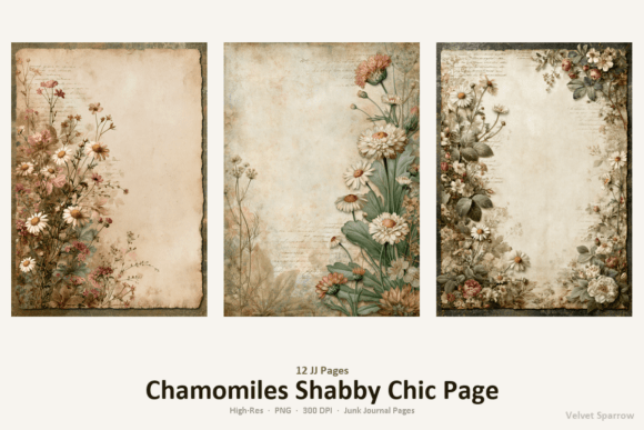 Download Chamomiles Shabby Chic Page - Premium Bundle