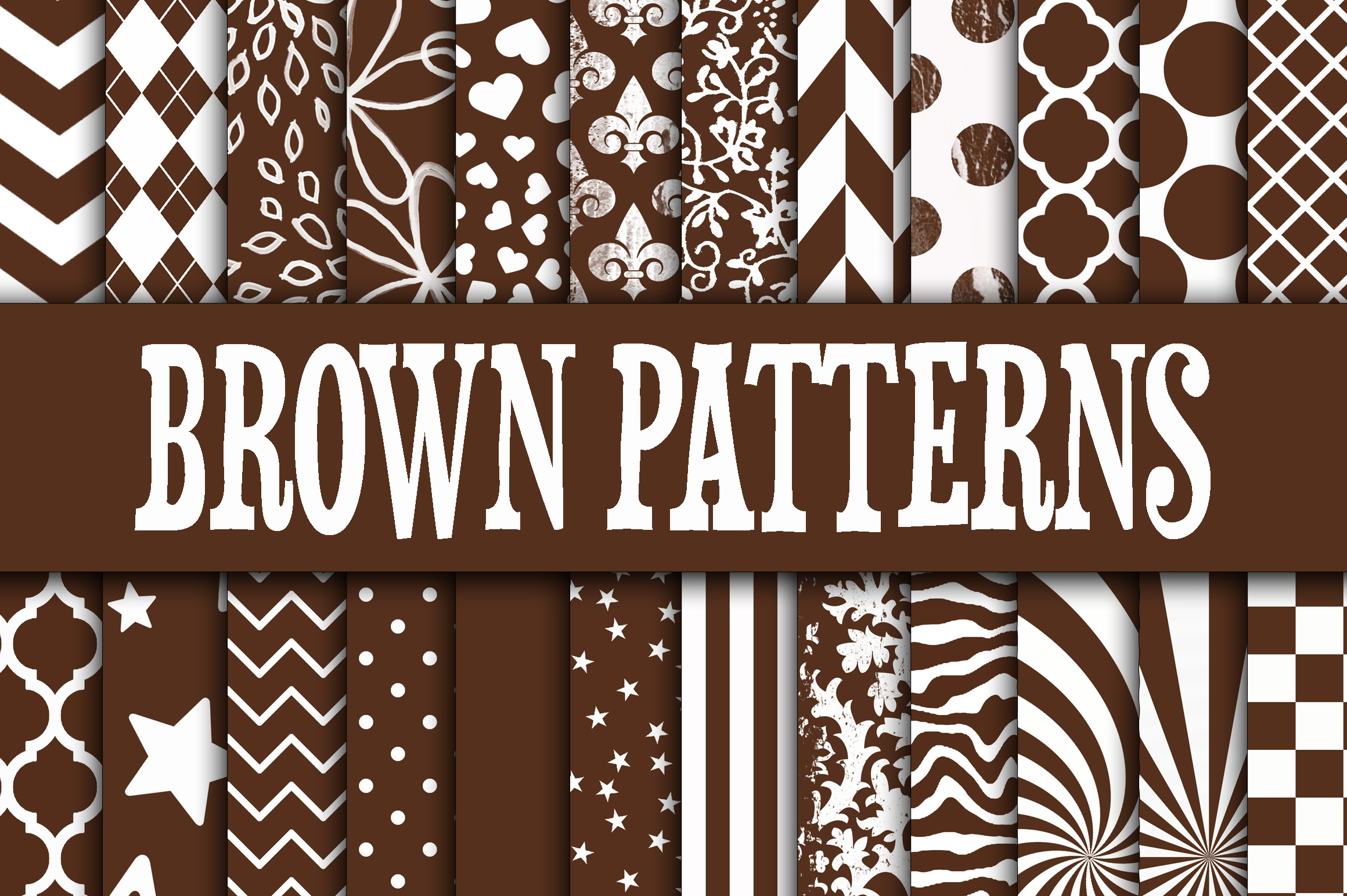 Download Brown Patterns Digital Paper - Brown patterns Collection