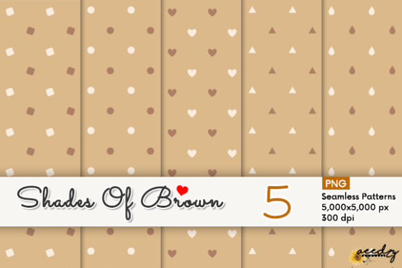 Download Shades of Brown Patterns Set - Brown patterns Collection
