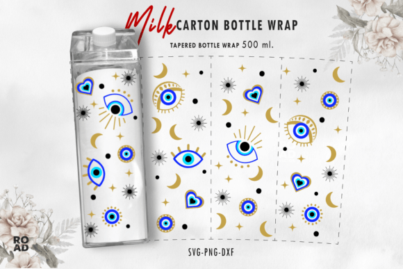 Download Generic Evil Eye Milk Carton Bottle Wrap - Generic Collection