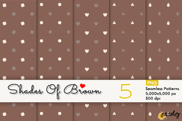 Download Shades of Brown Patterns Set - Brown patterns Collection