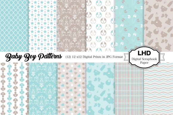 Download Baby Boy Patterns - Digital Papers - Premium Resources