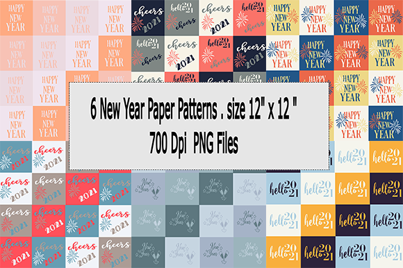 Download 6 New Year Paper Prints - Paper prints Collection